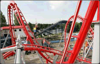 G-Force visuals at Drayton Manor Theme Park rollercoaster